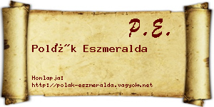 Polák Eszmeralda névjegykártya